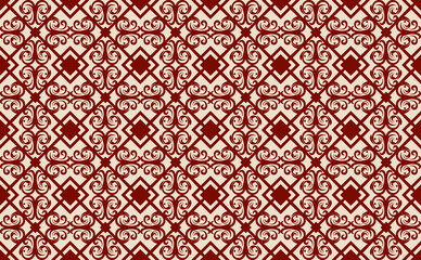 Floral Seamless Pattern Traditional Style