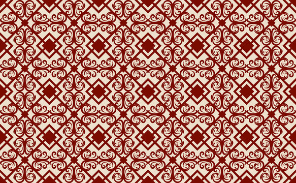 Floral Seamless Pattern Traditional Style