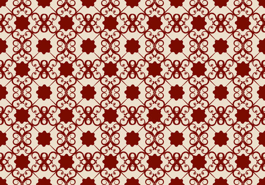 Floral Seamless Pattern Traditional Style