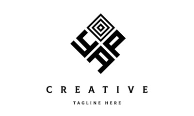 YPA rectangle three latter logo vector