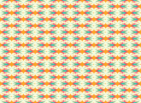 Floral Seamless Pattern Traditional Style