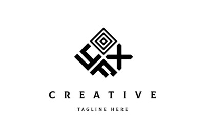 Obraz premium YXF rectangle three latter logo vector