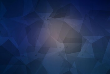 Dark Pink, Blue vector backdrop with polygonal shapes.