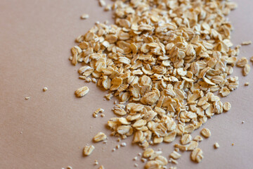 オートミールのアップ