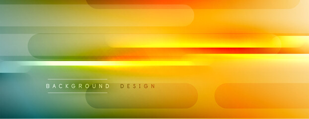 Abstract background - lines composition created with lights and shadows. Technology or business digital template. Trendy simple fluid color gradient abstract background with dynamic