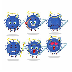 Substance virus cartoon designs as a cute angel character