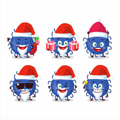 Santa Claus emoticons with substance virus cartoon character