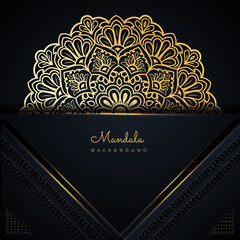 Gold and black ornamental arabesque mandala background with abstract pattern abrabic style.
Abstract mandala background for wedding card, invitation card, book cover, spa, yoga, eid, christmas, 