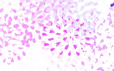 Light Purple, Pink vector pattern with random forms.