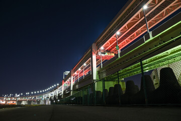 Fototapeta premium ジャンクション 横浜 港北 ライトアップ