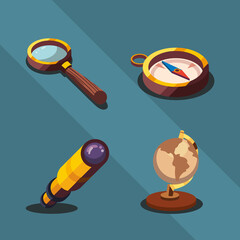 Geography icon collection
