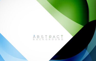 Minimal background. Abstract square shape with round corners created with wavy forms. Vector Illustration For Wallpaper, Banner, Background, Landing Page