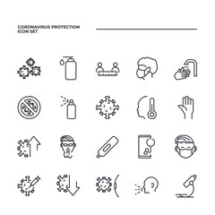 Coronavirus Protection set icon, isolated Coronavirus Protection set sign icon, vector illustration