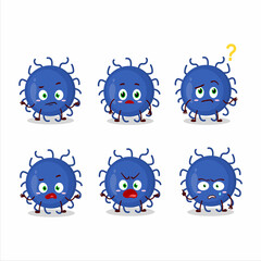 Cartoon character of substance virus with what expression