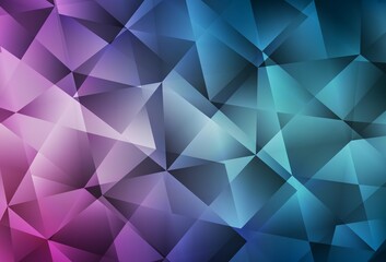 Light Blue, Red vector abstract mosaic background.