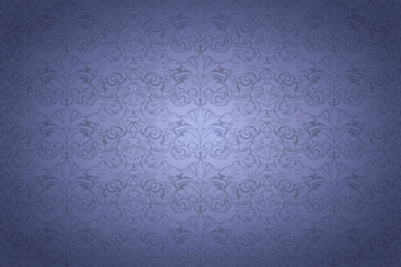 Light violet, lavender vintage background , royal with classic Baroque pattern, Rococo. Background for covers, postcards, ads, leaflets, labels, posters, banners and invitations. Vector