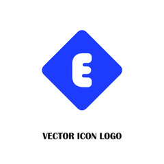 Letter E logo icon design template elements