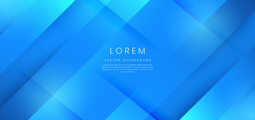 Abstract blue gradient geometric diagonal background.