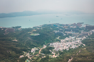 town area near the Tai Lam Chung Reservoir, Autumn, daytime