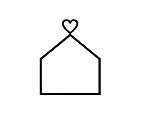 家の形ロゴフレームイメージ