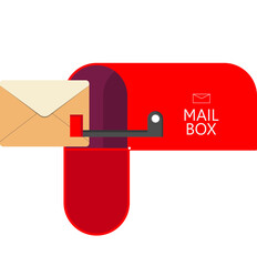 Mailbox. Box for receiving correspondence. Letter, newspapers, delivery.