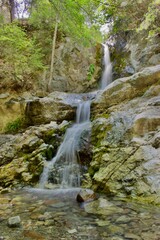 Waterfall in Cyprus Troodos mountains