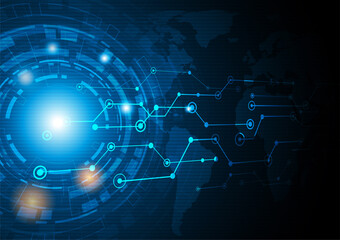 digital technology world map