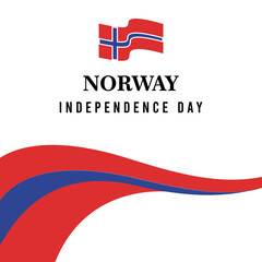 Happy independence day of Norway . template, background. Vector illustration