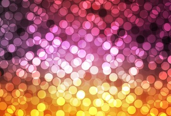 Light Pink, Yellow vector backdrop with dots.