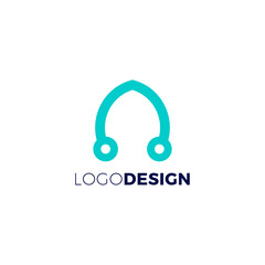 Fototapeta premium letter A logo simple and modern design