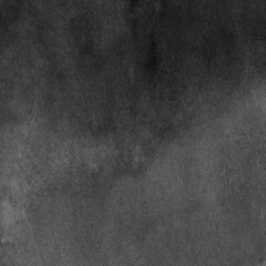 Black and White Hand Drawn Watercolor Abstract Background.