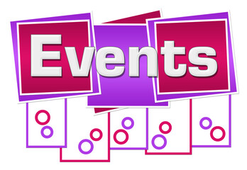 Events Pink Purple Squares Stripes Dots Bottom 