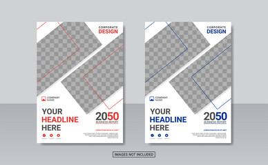 Modern business annual report template