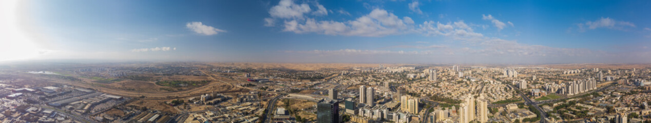 Wery wide panorama of old city districts