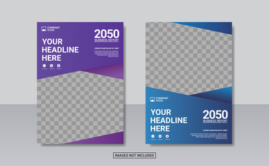 Modern business annual report template