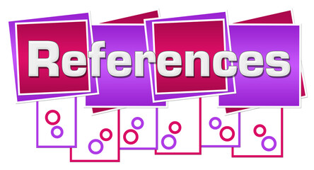References Pink Purple Squares Stripes Dots Bottom 