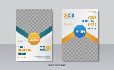 Creative corporate book cover design template