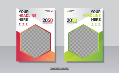 Modern business annual report template