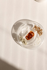 Homemade facial masks with natural ingredients on plate.