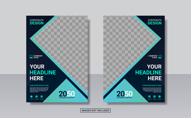 Modern business annual report template