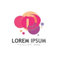 D letter logo and symbol illustration