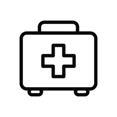 First aid kit icon vector graphic