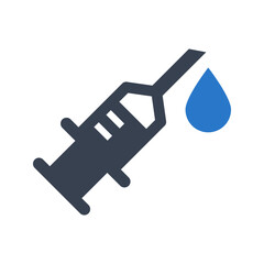 Syringe icon vector graphic