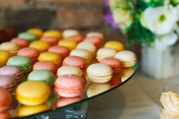 French dessert macaroon