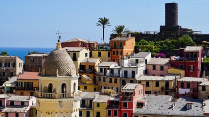 view of the town Vernazza Cinque Terre Liguria - Italy