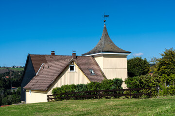 Fototapeta na wymiar Glockenturm in Sankt Andreasberg