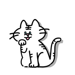 ホワイトタイガー,トラ,虎,虎猫,トラネコ,アルビノ,ネコ科,干支,年賀状,寅年,寅,タイガー,ステッカー,シール,影,立体,
動物,アニマル,2022,2022年,猫,動物園,ホワイト,白,
かわいい,イラスト,素材,デフォルメ,キャラクター,
色塗り,白黒,モノトーン,線画,シンプル,塗り絵,手書き,落書き,ペン画