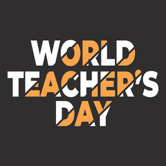 World Teacher's Day Tshirt Design Template