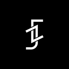 CJ logo design, meticulously crafted as a vector concept for a sleek and memorable initial logogram and logotype. The design embodies sophistication and modernity, featuring clean lines.