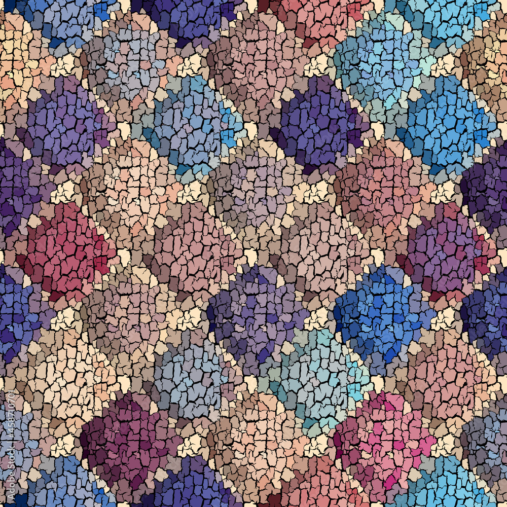 Poster seamless grunge abstract square pattern. paint grunge cracks.